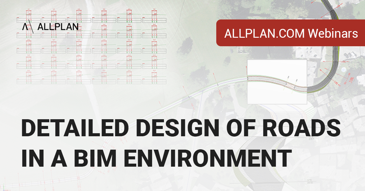 Detailed design of roads in a BIM environment