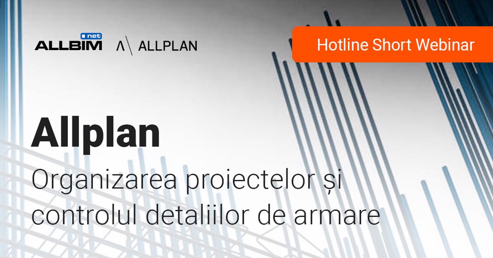 Organizarea proiectelor și controlul detaliilor de armare cu modulul de inginerie