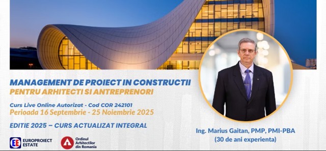 Poza produs Curs de project management în construcții pentru arhitecți