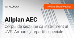 Corpul de secțiune ca instrument al UVS. Detalii de armare și repartiții speciale